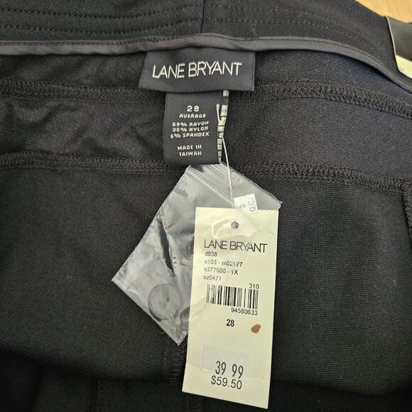 Lane Bryant Slim Fit Ponte Pant - Black- plus size 28 Average - NWT - Picture 4 of 8